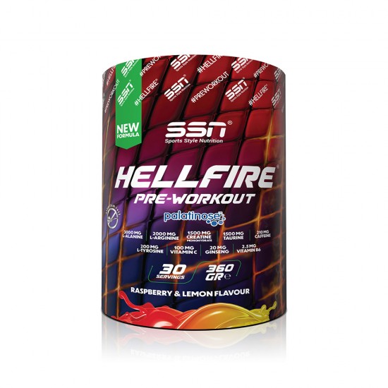 SSN HellFire Pre-Workout 360 Gr. Ahududu & Limon Aromalı